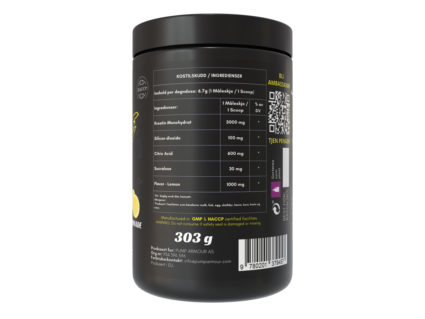 Kreatin Monohydrat Lemonade