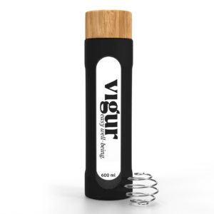 Shaker flaske i glass 600ml