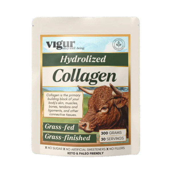 Kollagen protein av gressforet storfe