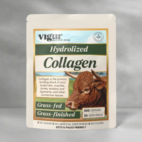 Kollagen protein av gressforet storfe