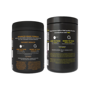 Siden av Pump Armour PWO og Kreatin Bundle komplett treningspakke med bruksanvisning